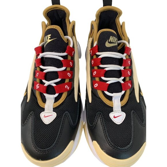 Nike Zoom 2K Sneakers Black/Gold US Size 5 women A00354-005 Running 7989 - Picture 10 of 12